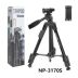 Штатив NeePho NP-3170S (не съемная площадка+держатель/BT-пульт/40-105см) Black