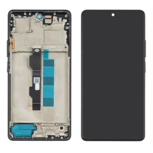LCD Xiaomi Poco M6 Pro (4G) з чорним тачскрином та корпусною рамкою IPS (M)