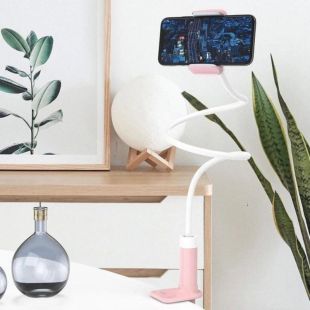 Тримач для смартфона HOCO PH23 (настільний) White/pink