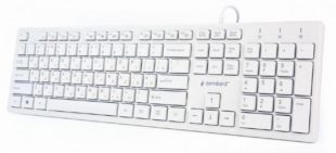 Клавіатура провідна Gembird KB-MCH-03-W-UA USB White