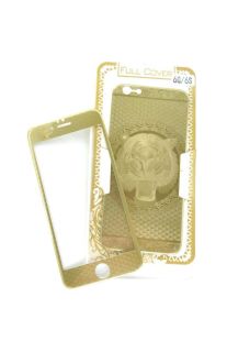 Защитное стекло iPhone 6 COLORFUL Gold (2pcs) гравировка tigerl "Акционная цена"