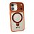 Чехол iPhone 17 Silicon Armor MagSafe Holder Orange