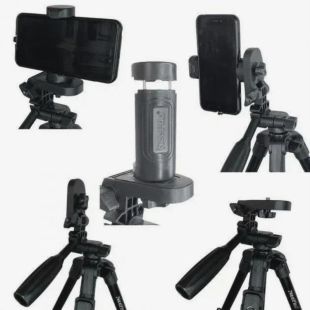 Штатив NeePho NP-3160S (не съемная площадка+держатель/BT-пульт/30-68,5см) Black
