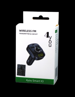 FM модулятор 4you Smart X3 (PD 30W+ 2 USB, PPS, MP3, bt 5.0, Гарантия 12мес)