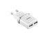 СЗУ-USB HOCO C12 Smart 2.4A 2 Usb + кабель Micro USB White