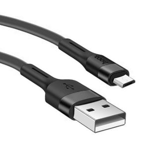 Usb-cable Micro USB HOCO X34 Surpass 2.4A 1m (плоский) Black