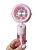 Вентилятор ручной GG-8801 Pink (увлажнитель, подставка для телефона, 3 режима, Type-C)