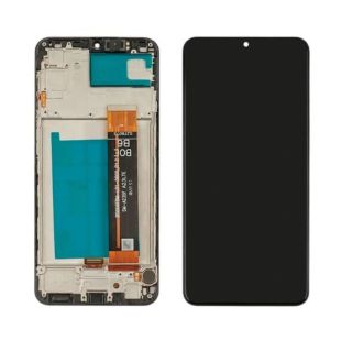 LCD Samsung A23/A235 (2022)/ M336 R-0.3 с черным тачс + корпусн рамка GXQC Service Pack REV - 1.2(M)