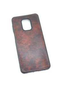 Чехол Xiaomi Redmi 9 Silicon VESTA Leather Dark Brown (P6)