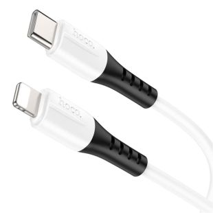 Cable Type-C/iPhone 5 HOCO X82 PD 20W 1m (круглый) White