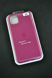 Чехол iPhone 11 Silicon Case original FULL №69 raspberry (4you) "Акционная цена"