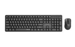 Бездротовий комплект Gembird KBS-WMS-01-CYRL (USB, мультимедійний) Black