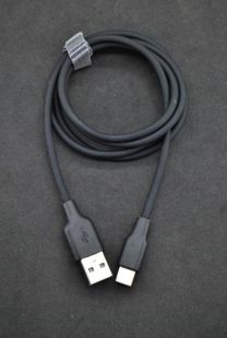 Usb-cable Type-C 4you Dnister black (3A, Silicon Perfect) - Нова упаковка!