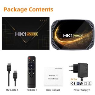 Smart TV HK1 RBOX -X4s 4/32GB (Amlogic S905X4 64-bit, Quad Core ARM Cortex A55, G31™ MP2)