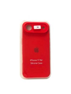 Чохол iPhone 17air Silicon Case original FULL Camera №14 Red (4you)
