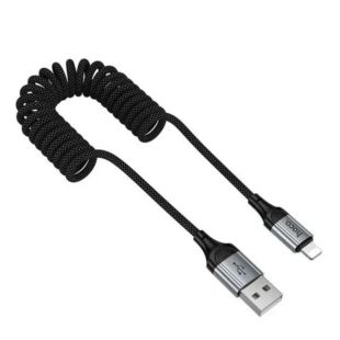 Usb-cable iPhone 5 HOCO X121 1.5m (круглый) Black