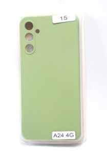 Чехол Samsung A24(4G) Silicon Original FULL №15 Green (4you) "Акционная цена"
