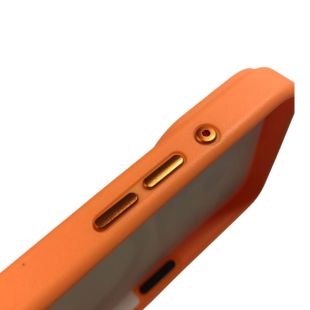 Чехол iPhone 17Pro/18Pro Silicon Armor MagSafe Holder Orange