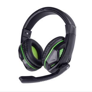 Наушники Gemix N2 (микрофон, мониторы) Black/green