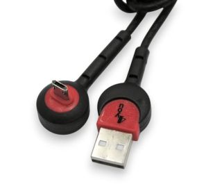 Usb-cable Micro USB 4you Angara (2000mah, tpe, 90град, micro 2х стор.,черный) "Акционная цена"