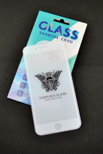 Защитное стекло iPhone 6 Matte with shiny edge White 4you ТОП Качество! "Акционная цена"