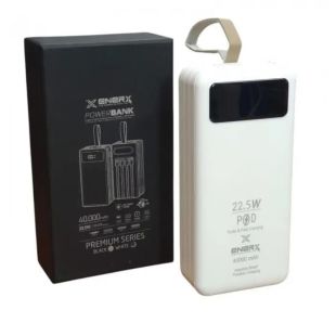 Power Bank 40000mAh ENERX Fast Charging 22.5W White
