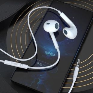 Гарнитура XO EP43 (микрофон,круглый шнур) White