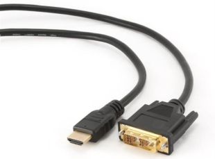Кабель Cablexpert CC-HDMI-DVI-0.5M (тато / тато, позолоч.контакти, 0.5м)