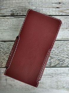 Книжка "Status Case" Nokia 230 (flip) вертикальная бордовая "Акционная цена"