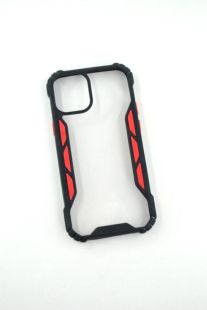 Чехол Huawei Y5P (2020) Silicon Vitrazh black/red "Акционная цена"