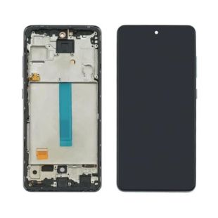 LCD Samsung A52 4G (A525) / A526 5G із чорним тачскрином + чорна корпусна рамка IPS (M) 