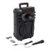 Портативна колонка ZQS10101 (USB+SD+Bluetooth+FM+дисплей+1-динамік+2мікрофона 44см*30см*24см) Black