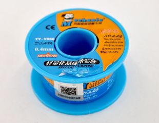 Припой катушка MECHANIC TY-V866 0,4 мм, 40 гр, Sn 63%, Pb 37% (M) 