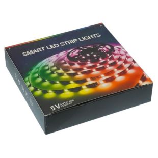 LED лента USB RGB 5V, IP 20, 5м, Bluetooth,пульт, на самоклейке (М) - Цена Недели!