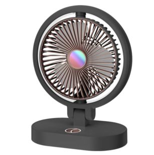 Вентилятор настольный Desktop Fan F16 (АКБ, 3 режима, 180°, MicroUSB) Black