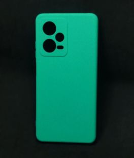 Чехол Xiaomi Redmi Note 12Pro+ Silicon Soft Silky №4 Azure (4you) "Акционная цена"