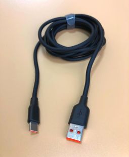 Usb-cable Type-C 4you Dnister black (3A, Silicon Perfect, 2m) Новая упаковка!