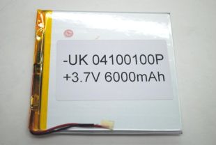 Аккумулятор 6000mA/ч (103*99*0,2мм) два провода 04100100 (W)