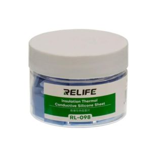Термопрокладки силиконовые Relife RL-098 (12 x 12 x 1.5 мм, 100 шт) (M) 