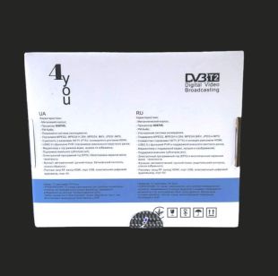 ТВ-Тюнер DVB-T2 4you DELTA+ (Гарантія 12мес, метал, 2usb, GX6705, РРЦ 608грн)