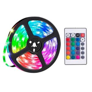 Светодиодная лента Hoco DL30 Plus RGB 4м с пультом дистанционного управления Black