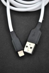 Usb-cable iPhone 5 4you Dnister white (2.4A, Silicon Perfect) - Новая упаковка!