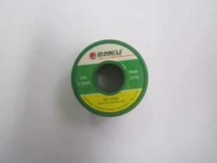 Припой катушка Baku-10006 0.6 мм, 40 гр, Sn 97%, Ag 0.3%, Cu 0.7%, rma 2% (М) 