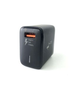 CЗУ 4you A43 (18W, Fast Charger QC 3.0, 5V/3A, 9V/12V-1.5A, 1USB) black 