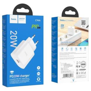СЗУ-Type-C HOCO C94A PD20W (1Type-C) White