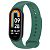 Ремінець на браслет фітнес Xiaomi mi band 8/9/10 Темно-зелений