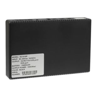 Джерело беспер живлення для мережного оборуд DC1018P 12V/ 9V/ 5V 10400 mAh чорний (М) - Ціна Тижня!