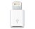 Переходник с Micro USB мама на Lightning папа белый (тех, пакет) "Акционная цена"