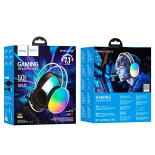 Гарнітура HOCO W109 Plus (мікрофон, LED) (Монітори) Black