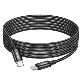 Cable Type-C/Type-C HOCO X91 60W 3m (круглый,тканевый) Black